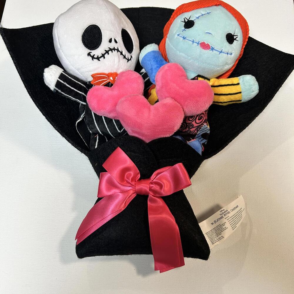 Disney The Nightmare Before Christmas Jack and‎ Sally Plush Bouquet